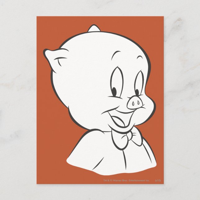 Porky Pig Expressive 4 Postcard (Front)