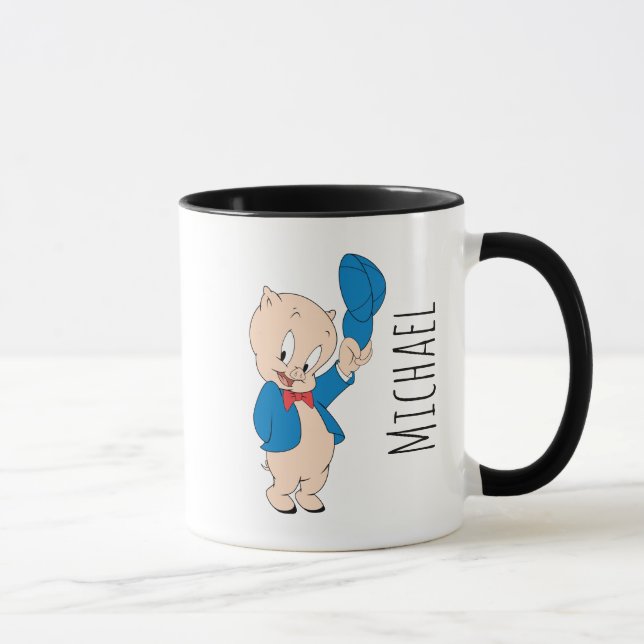 Porky Pig | Waving Hat Mug (Right)