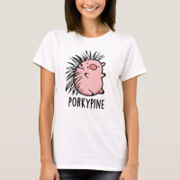 Porky-pine Funny Porcupine Pig Pun