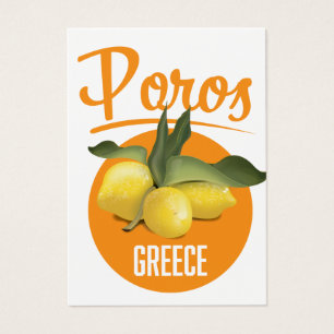 Poros Greece travel poster Art Print