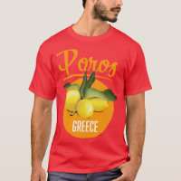 Poros Greece travel poster