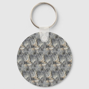 Porous Stone Tilled Pattern Key Ring
