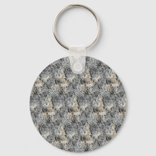 Porous Stone Tilled Pattern Key Ring