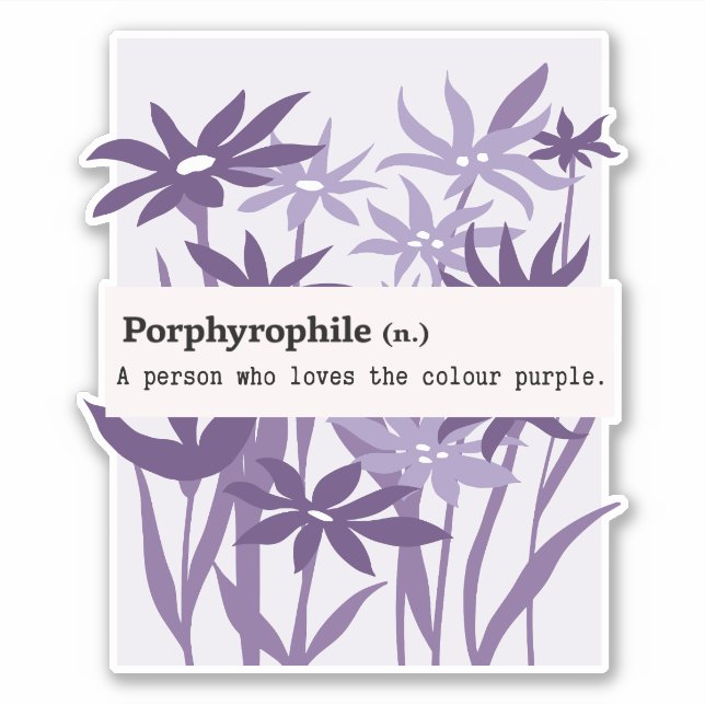 PORPHYROPHILE PURPLE FLOWER NATURE (Front)
