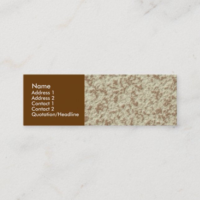Porridge Mini Business Card (Front)