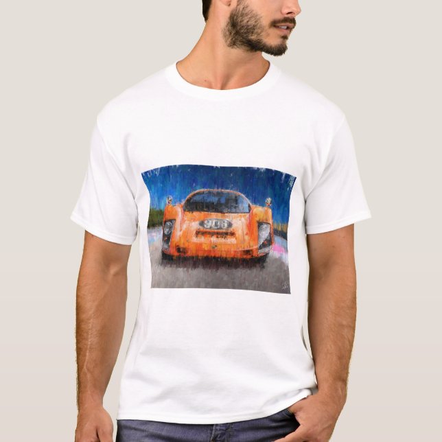 Porsche 906 0range T-Shirt (Front)