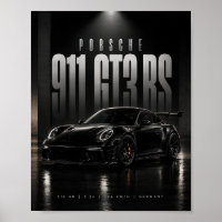 Porsche 911 GT3 RS – Black Luxury Sports Car Autom