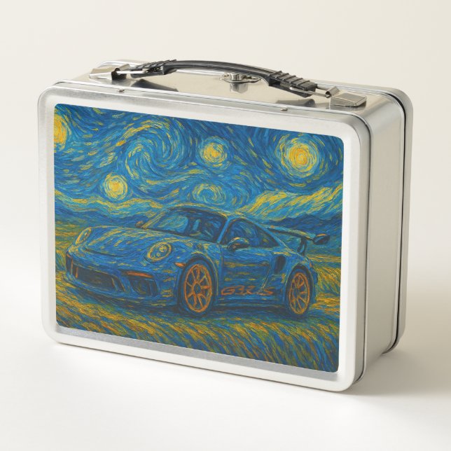 Porsche 911 GT3 RS  Metal Lunch Box (Back)
