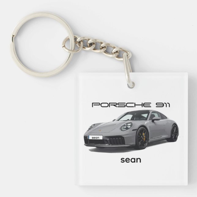 Porsche 911 GTS 2026 Keychain (PERSONALIZED) 992.2 (Front)