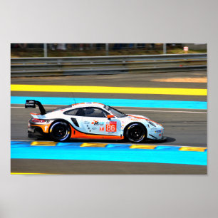 Porsche 911 RSR no86 24 Hours of Le Mans 2019 Poster