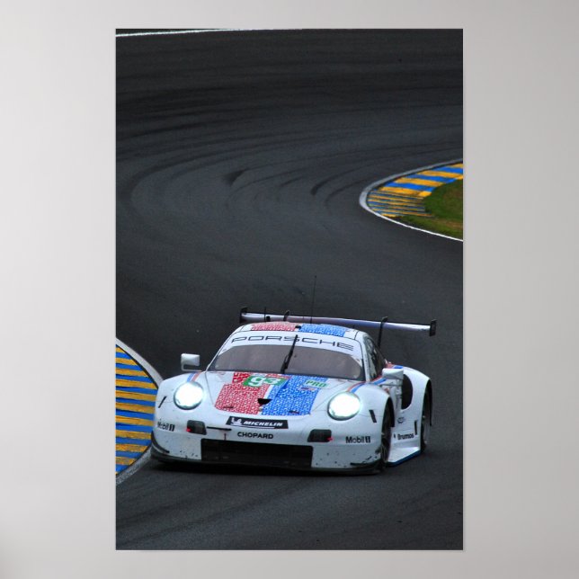 Porsche 911 RSR no93 24 Hours of Le Mans 2019 Poster (Front)