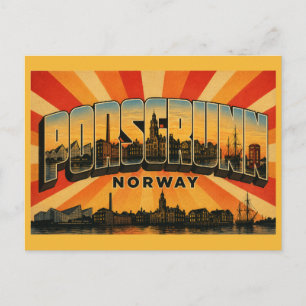 Porsgrunn Norway Industrial Heritage City Postcard