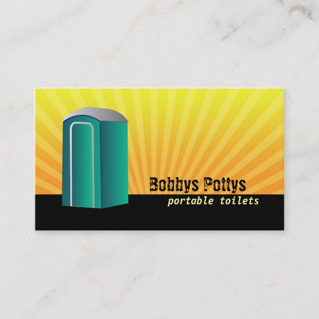 Port a Potty Business cards (Front)