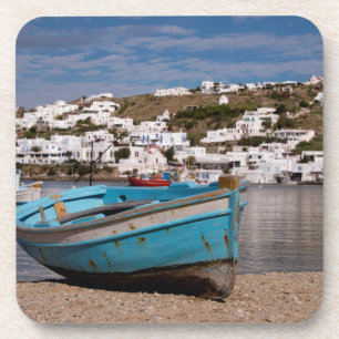 Port and harbour area with Greek fishing boats Coaster