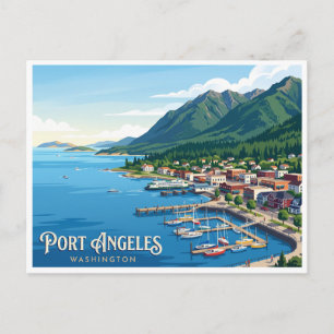 Port Angeles Waterfront Washington Postcard