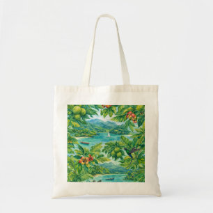 Port Antonio Jamaica Tropical Bay Exotic Birds Tote Bag