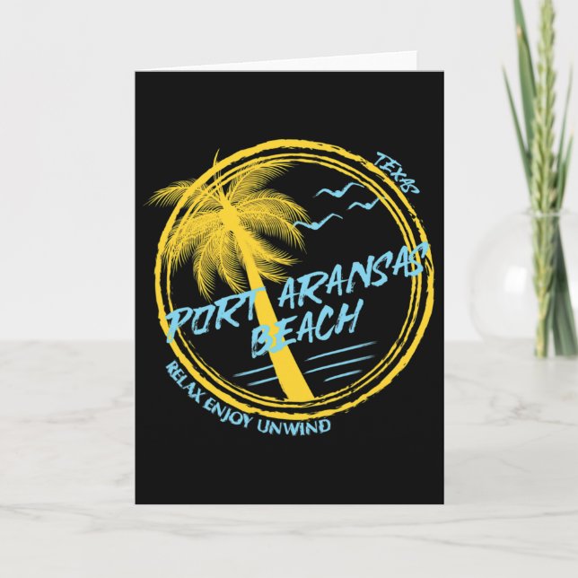 Port Aransas Beach Spring Break  Card (Front)