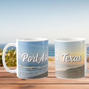 Port Aransas Beach Sunset Texas Photography Coffee Mug