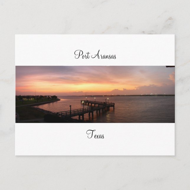 Port Aransas (Panoramic) #6 Postcard (Front)