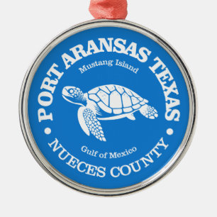 Port Aransas (sea turtle) Metal Ornament