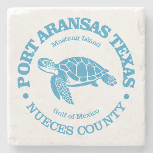 Port Aransas (sea turtle) Stone Coaster
