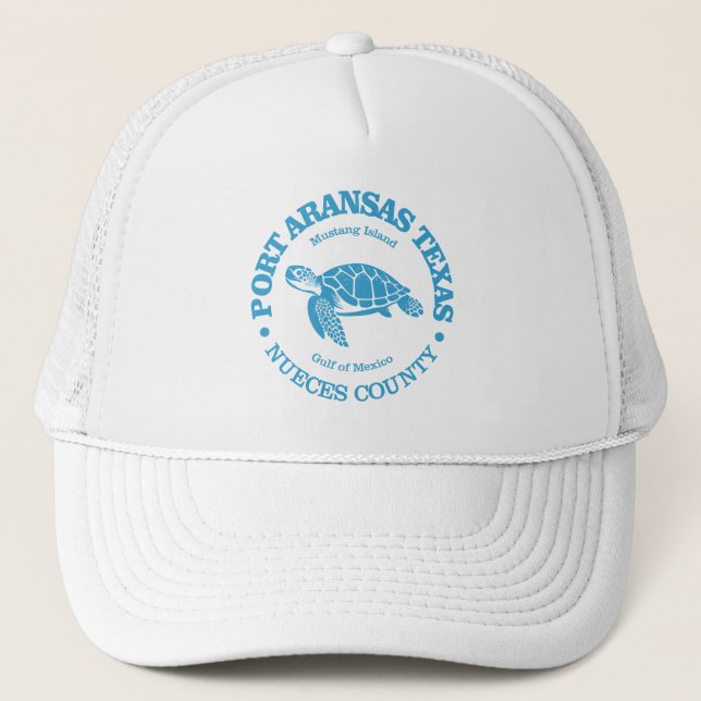 Port Aransas (sea turtle) Trucker Hat (Front)