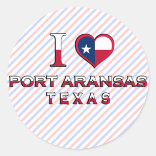 Port Aransas, Texas Classic Round Sticker