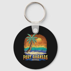 Port Aransas Texas Vintage Distressed Souvenir Key Ring