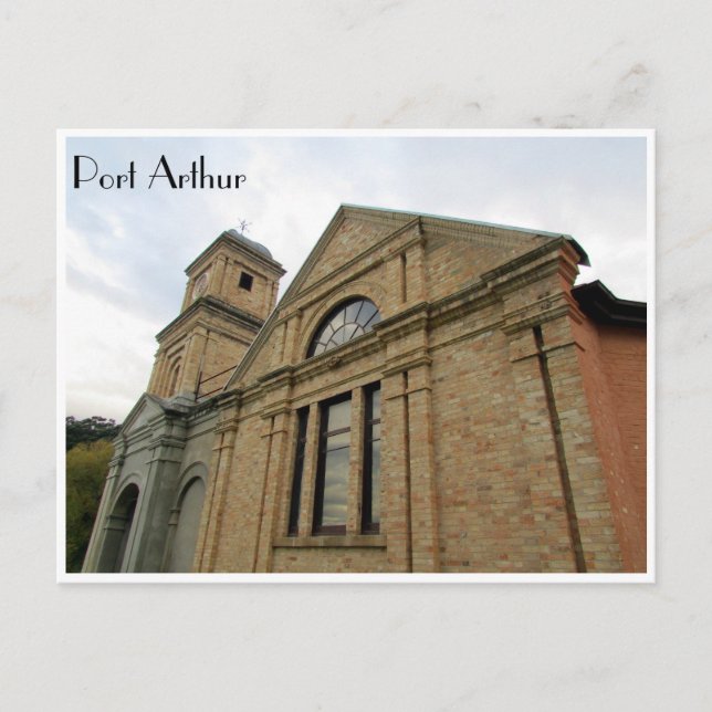 port arthur church facade postcard (Front)