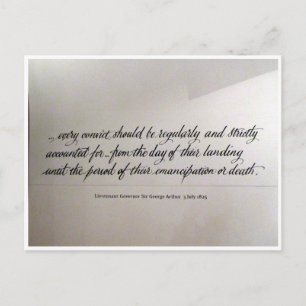 port arthur convict thoughts postcard