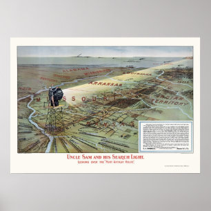 Port Arthur Railroad Route Advertising Poster
