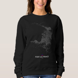 port-au-prince haiti City map Travel souvenir home Sweatshirt