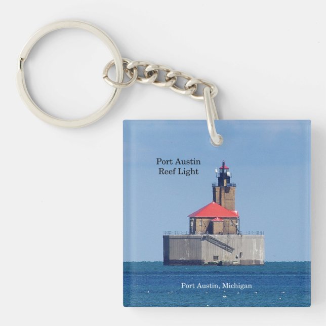 Port Austin Reef Light key chain (Front)