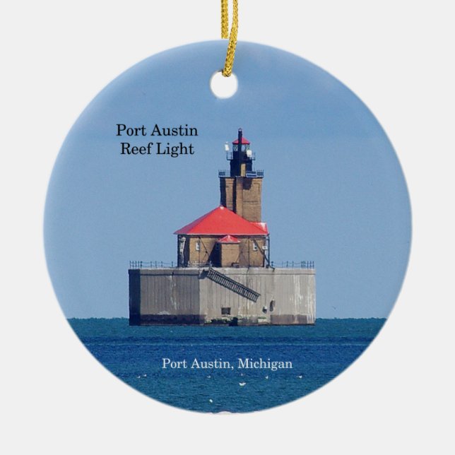 Port Austin Reef Light ornament (Front)