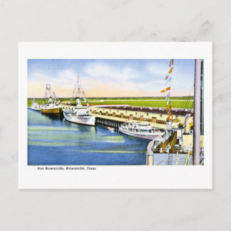Port Brownsville, Brownsville, Texas Holiday Postcard