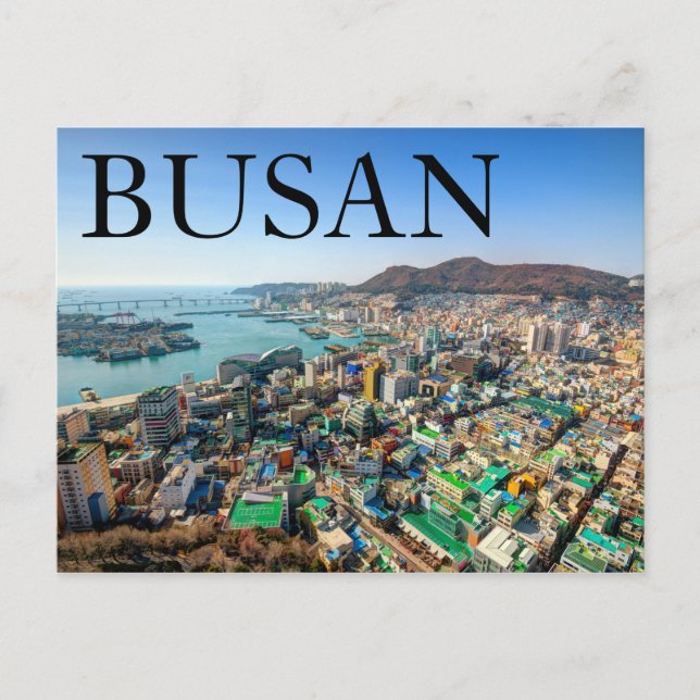 Port City Busan | South Korea Postcard (Front)
