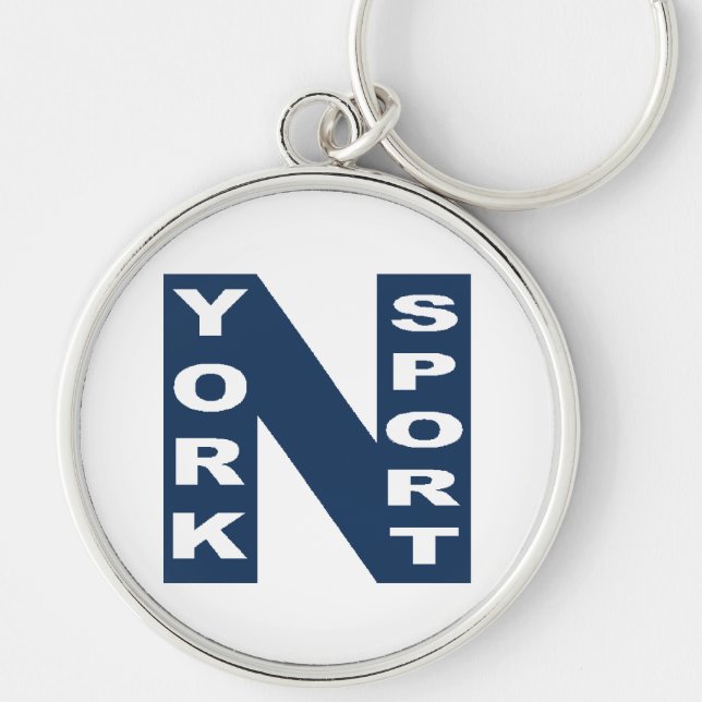 Port clé rond Premium  NEW YORK  SPORT Key Ring (Front)