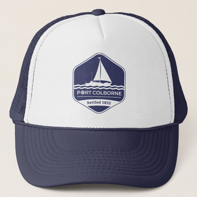 Port Colborne Ontario Canada Travel Trucker Hat (Front)