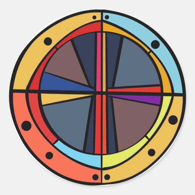 PORT CROSS CLASSIC ROUND STICKER (Front)