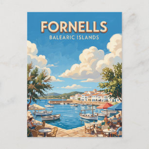 Port de Fornells Spain Postcard