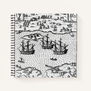 Port Desire 1626 (Engraving) Notebook