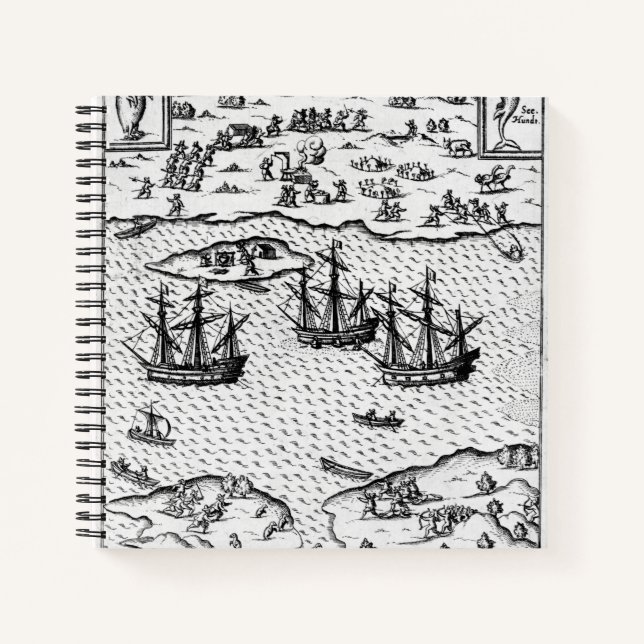 Port Desire | 1626 (Engraving) Notebook (Front)