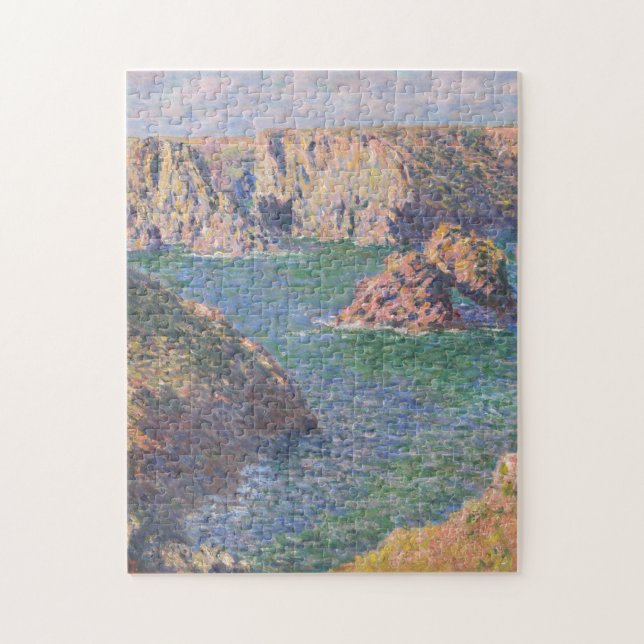 Port Domois Belle Isle 1887 By Claude Monet Jigsaw Puzzle (Vertical)