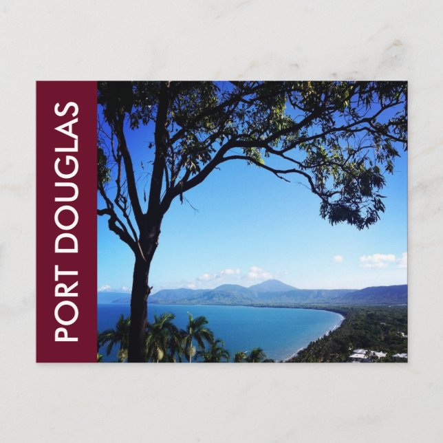 port douglas beach view postcard (Front)