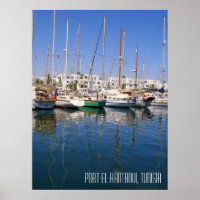 Port el Kantaoui Harbour Boats Tunisia Landscape