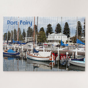 Port Fairy: Yachts in marina, Victoria, Australia Jigsaw Puzzle