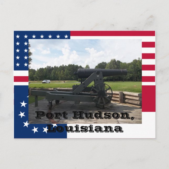 Port Hudson State Park Siege Cannon Display Postcard (Front)