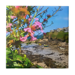 Port Isaac Cornwall Harbour Fisherman’s Friends    Ceramic Tile