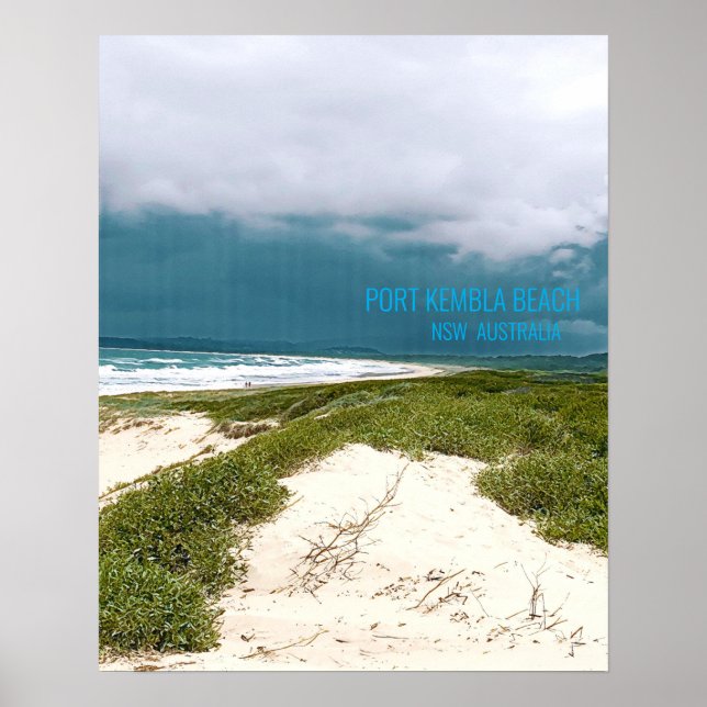 Port Kembla Wollongong Beach NSW Poster (Front)