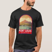 Port Louis Mauritius Travel Art Vintage